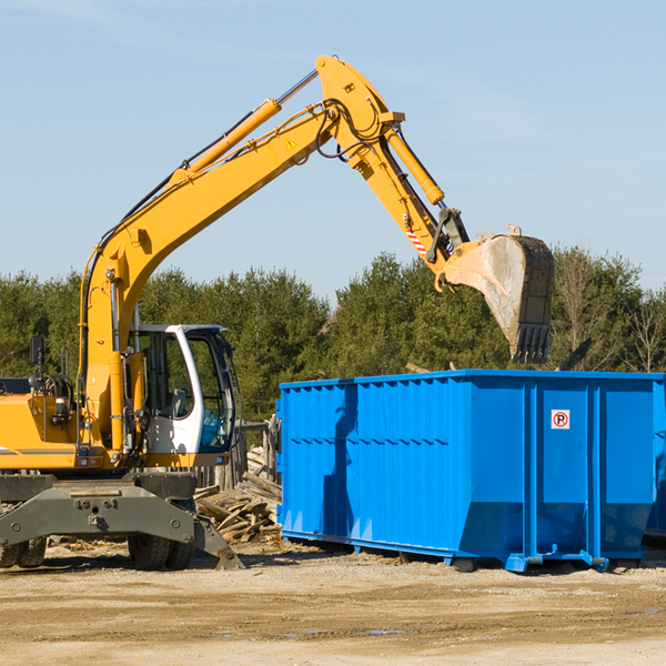 how many times can i have a residential dumpster rental emptied in Garrison